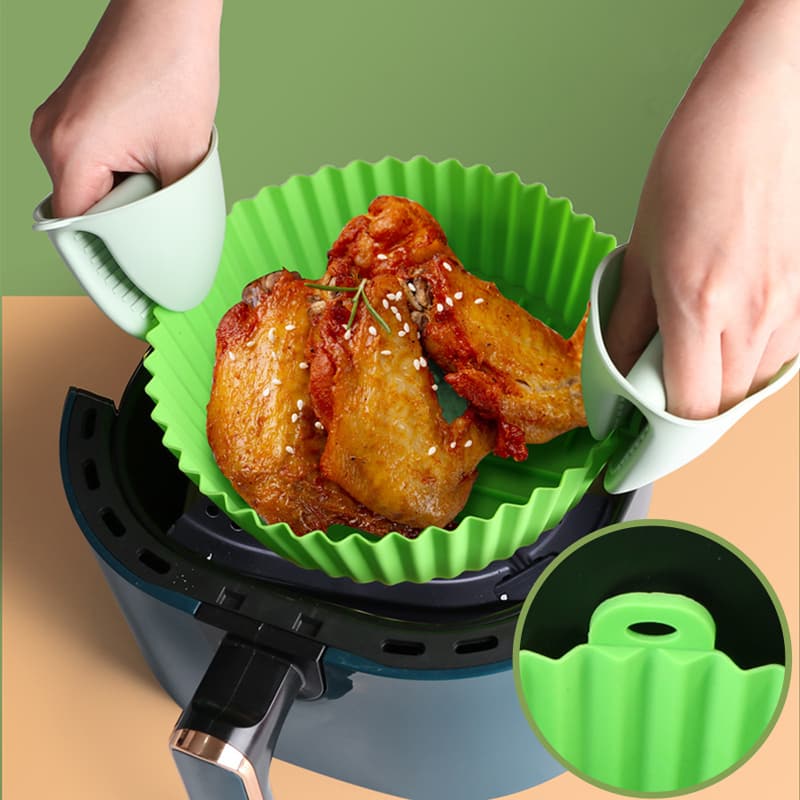 Kit 6 Formas Airfryer - Tamanhos Variados em Silicone Antiaderente