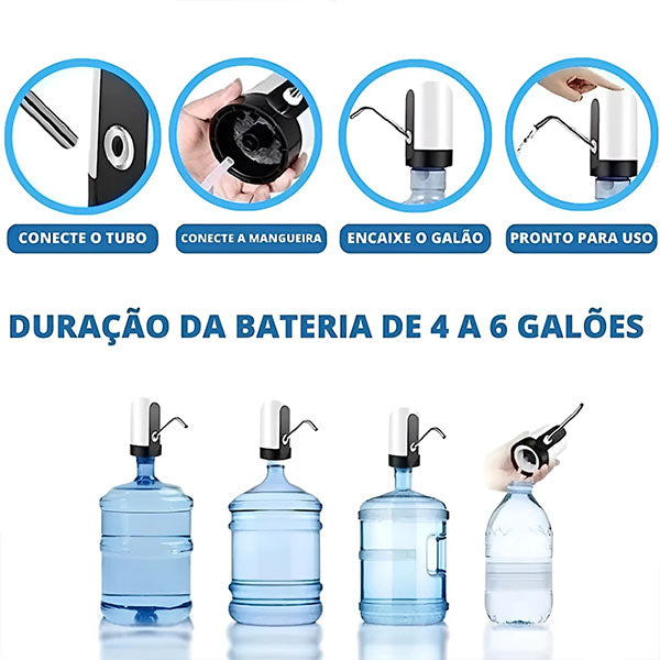 Bomba Elétrica Universal para Galão de Água Maxi Flow